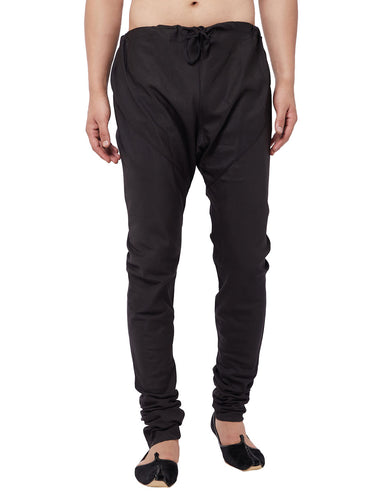 Vastramay Men's Black Cotton Blend Pyjama - Distacart